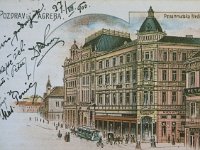 Ilica 5 - Margaretska 1900. godne. Prva hrvatska štedionica
